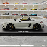 [GT Spirit] 1:18 Porsche 2020 718 Spyder Gray Model Car Resin
