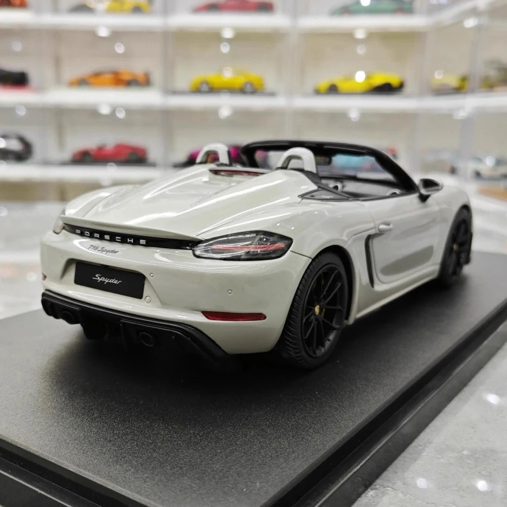 [GT Spirit] 1:18 Porsche 2020 718 Spyder Gray Model Car Resin
