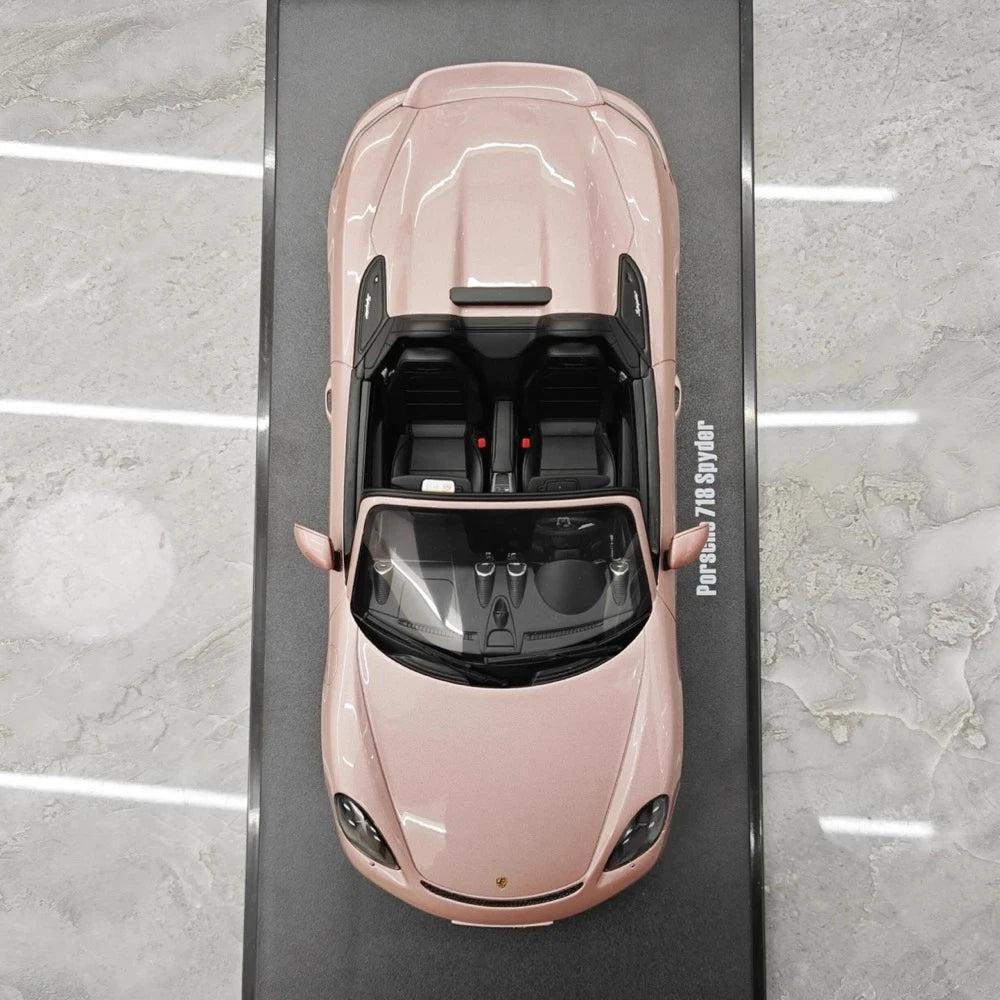 [GT Spirit] 1:18 Porsche 2020 718 Spyder Pink Model Car Resin