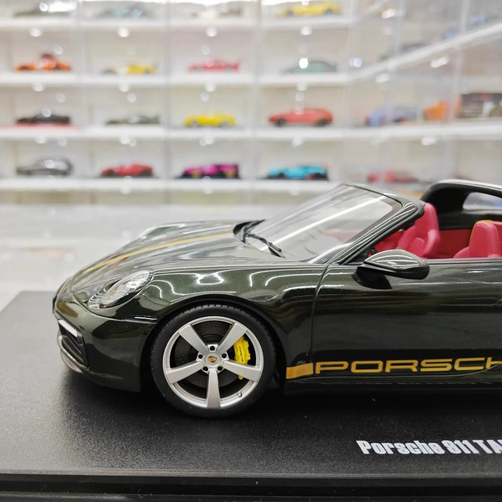 [GT Spirit] 1:18 Porsche 2021 911 992 Targa 4 Green Model Car Resin
