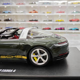 [GT Spirit] 1:18 Porsche 2021 911 992 Targa 4 Green Model Car Resin