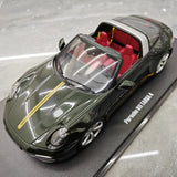 [GT Spirit] 1:18 Porsche 2021 911 992 Targa 4 Green Model Car Resin