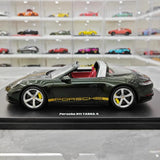[GT Spirit] 1:18 Porsche 2021 911 992 Targa 4 Green Model Car Resin