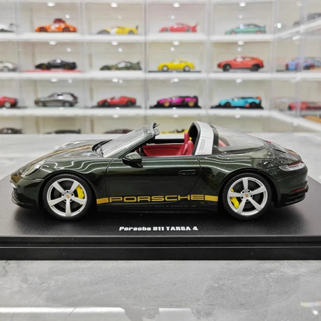 [GT Spirit] 1:18 Porsche 2021 911 992 Targa 4 Green Model Car Resin
