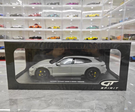 [GT Spirit] 1:18 Porsche 2021 Taycan Cross Turismo Turbo S Gray Model Car Resin