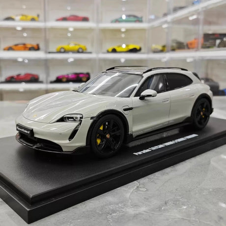 [GT Spirit] 1:18 Porsche 2021 Taycan Cross Turismo Turbo S Gray Model Car Resin