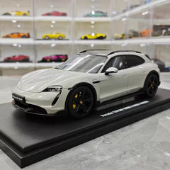 [GT Spirit] 1:18 Porsche 2021 Taycan Cross Turismo Turbo S Gray Model Car Resin