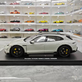 [GT Spirit] 1:18 Porsche 2021 Taycan Cross Turismo Turbo S Gray Model Car Resin
