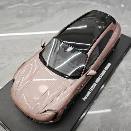 [GT Spirit] 1:18 Porsche 2021 Taycan Cross Turismo Turbo S rose voiture miniature Resin