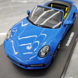 [GT Spirit] 1:18 Porsche 2023 911 992 Turbo S Cabriolet Blue Model Car Resin