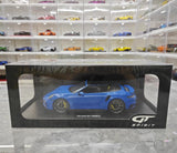 [GT Spirit] 1:18 Porsche 2023 911 992 Turbo S Cabriolet Blue Model Car Resin