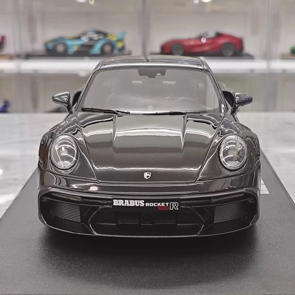 [GT Spirit] 1:18 Porsche 2023 911 Turbo S BRABUS Rocket 900 Black Model Car Resin