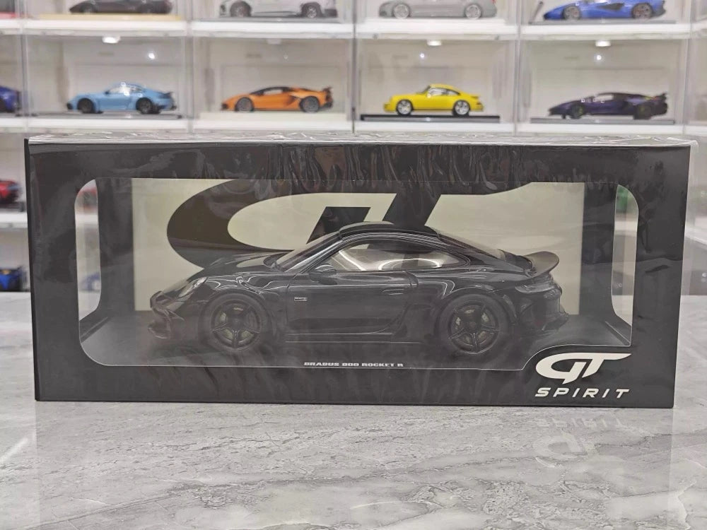 [GT Spirit] 1:18 Porsche 2023 911 Turbo S BRABUS Rocket 900 Black Model Car Resin