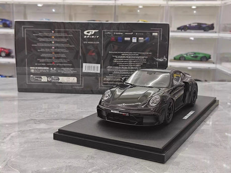 [GT Spirit] 1:18 Porsche 2023 911 Turbo S BRABUS Rocket 900 Black Model Car Resin