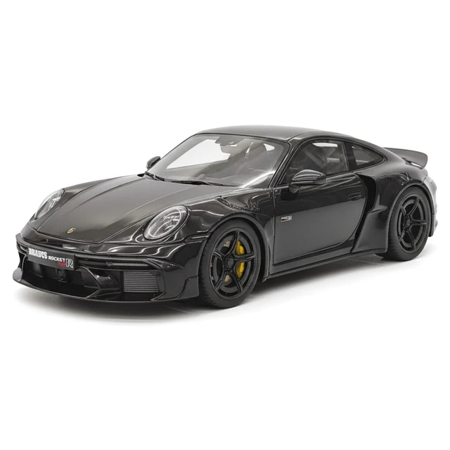 [GT Spirit] 1:18 Porsche 2023 911 Turbo S BRABUS Rocket 900 Black Model Car Resin