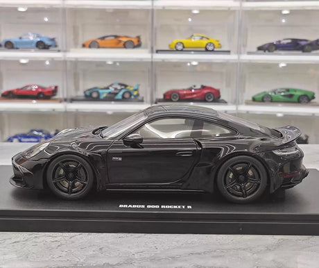 [GT Spirit] 1:18 Porsche 2023 911 Turbo S BRABUS Rocket 900 Black Model Car Resin