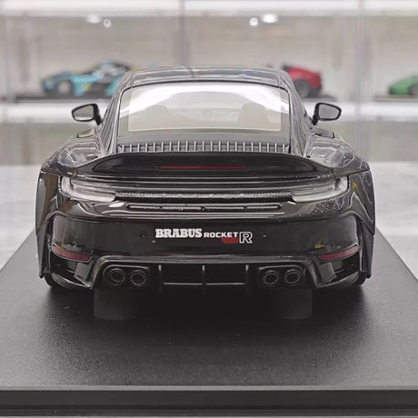 [GT Spirit] 1:18 Porsche 2023 911 Turbo S BRABUS Rocket 900 Black Model Car Resin