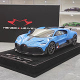 [Henson & Heaven] 1:18 Bugatti 2019 Divo Blue Model Car Resin