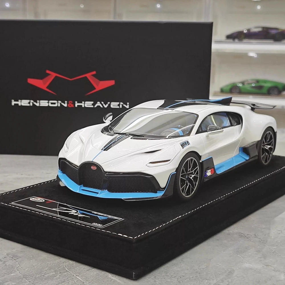 [Henson & Heaven] 1:18 Bugatti 2019 Divo White Model Car Resin