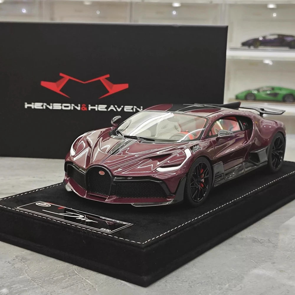 [Henson & Heaven] 1:18 Bugatti 2019 Divo Wine Model Car Resin
