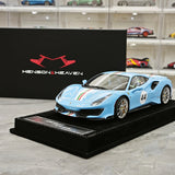 Henson & Heaven Ferrari 2018 488 피스타 아주로 라 플라타 1:18 – 수집용 레진 모델 레진
