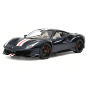 Henson & Heaven Ferrari 2018 488 Pista Metallic Dark 블루 1:18 – 컬렉션용 레진 미니카