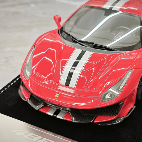 Henson & Heaven Ferrari 2018 488 Pista Rosso Corsa 1:18 – Collectible Resin Model Resin