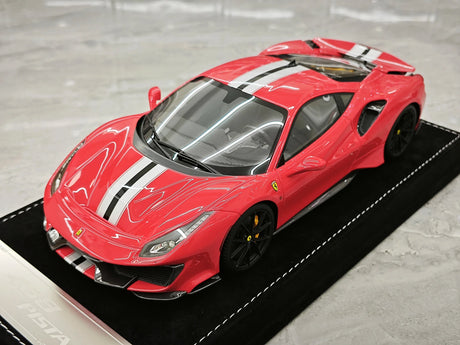 Henson & Heaven Ferrari 2018 488 Pista Rosso Corsa 1:18 – Collectible Resin Model Resin