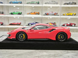 Henson & Heaven Ferrari 2018 488 Pista Rosso Corsa 1:18 – samlarresinmodellresin