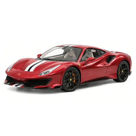 Henson & Heaven Ferrari 2018 488 Pista Rosso Vulcano 1:18 – Collectible Resin Model Resin