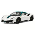 Henson & Heaven Ferrari 2018 488 피스타 화이트 그린 1:18 – 수집용 레진 모델 레진