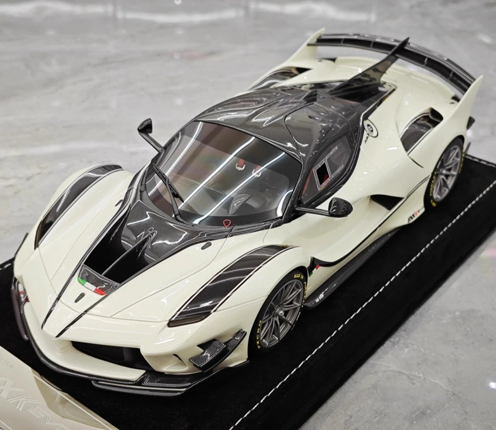 [Henson & Heaven] 1:18 Ferrari 2018 FXX-K EVO bianco modellino di auto resina