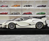 [Henson & Heaven] 1:18 Ferrari 2018 FXX-K EVO valkoinen pienoismalli Hartsi