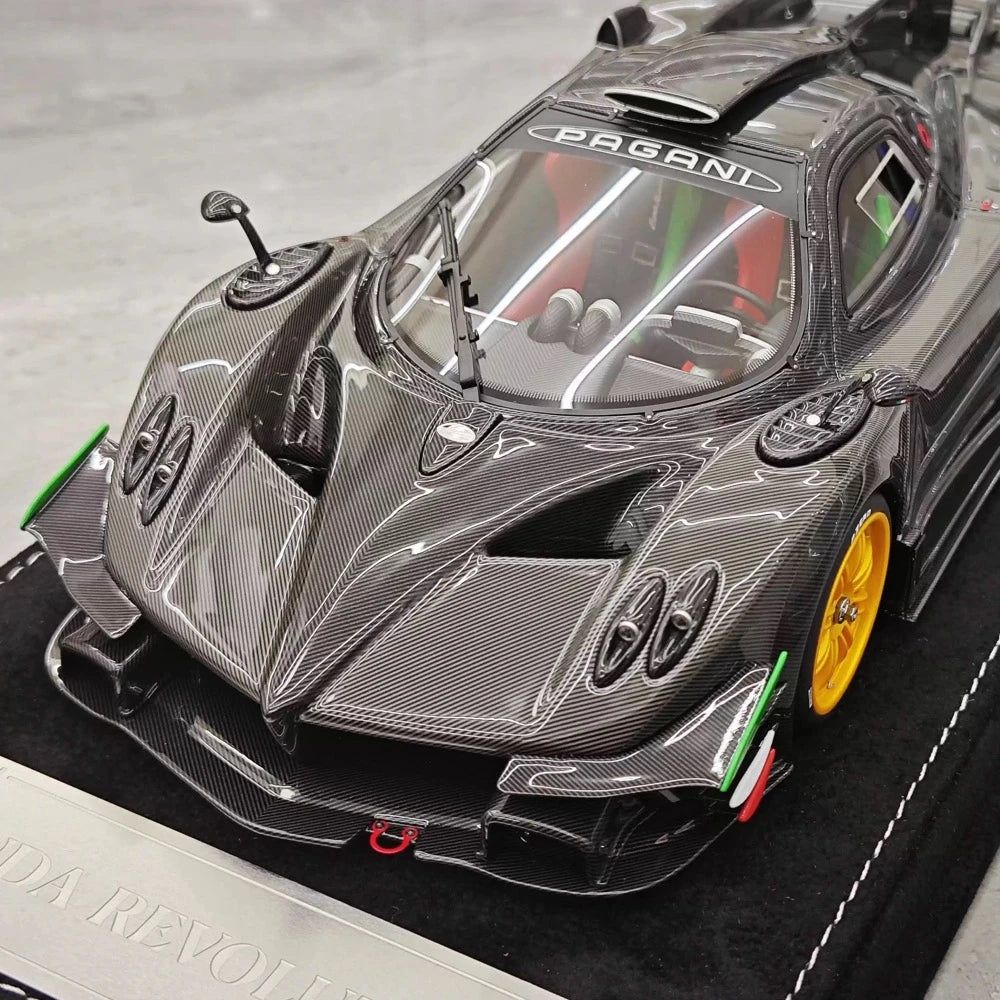 [Henson & Heaven] 1:18 Pagani 2010 Zonda R Evolution Black Model Car Resin