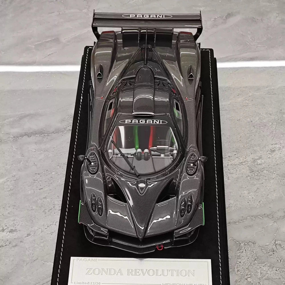 [Henson & Heaven] 1:18 Pagani 2010 Zonda R Evolution zwart modelauto Hars