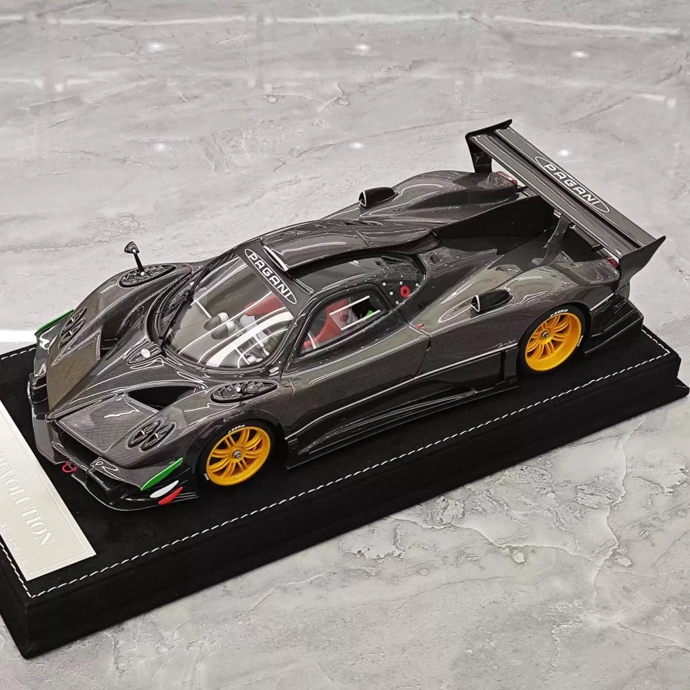 [Henson & Heaven] 1:18 Pagani 2010 Zonda R Evolution Black Model Car Resin