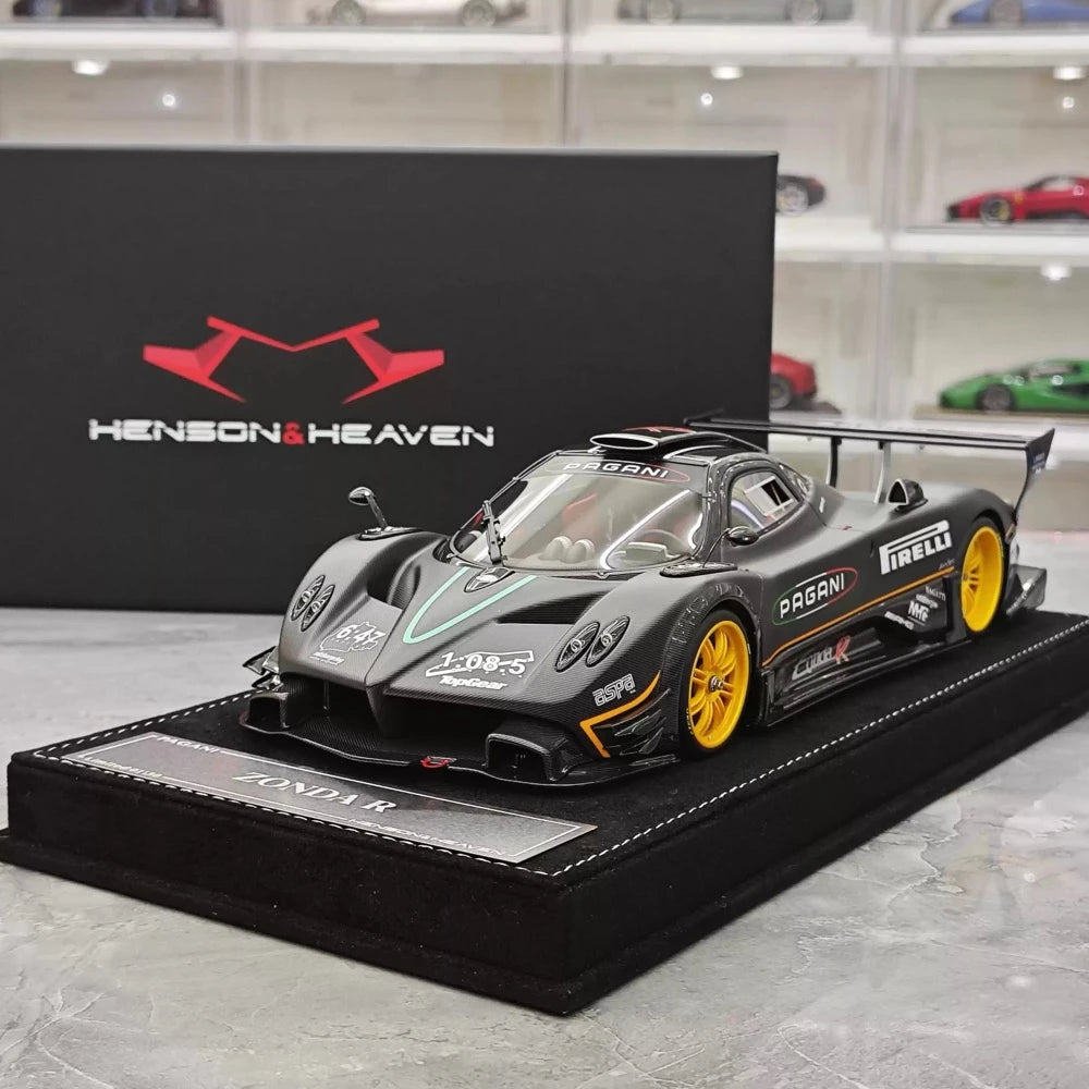 [Henson & Heaven] 1:18 Pagani 2010 Zonda R Evolution nuovo York Time modellino di auto resina
