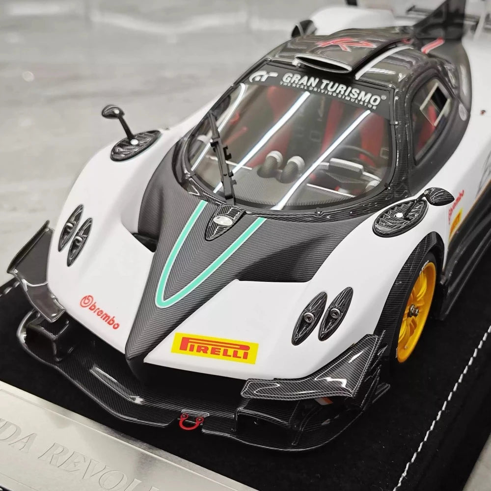 [Henson & Heaven] 1:18 Pagani 2010 Zonda R Evolution bianco modellino di auto resina