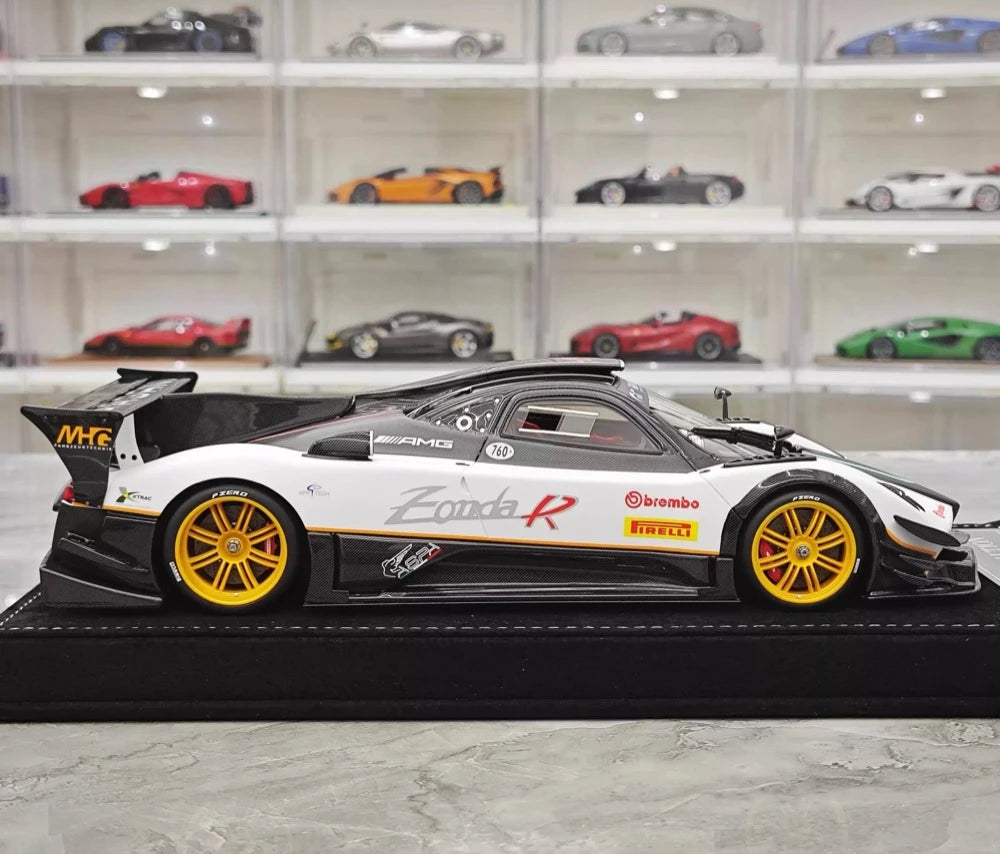 [Henson & Heaven] 1:18 Pagani 2010 Zonda R Evolution White Model Car Resin
