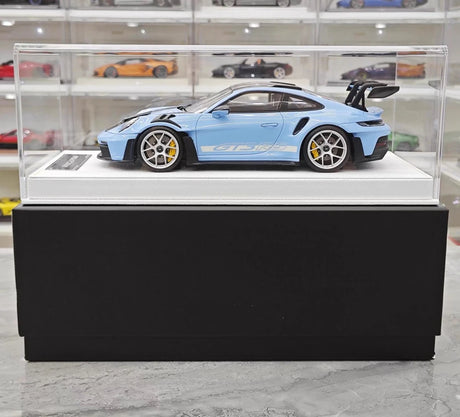 [Henson & Heaven] 1:18 Porsche 2023 992.1 GT3 RS Blue Model Car Resin