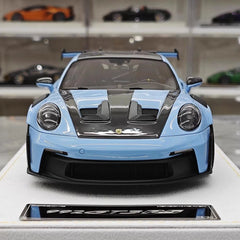 [Henson & Heaven] 1:18 Porsche 2023 992.1 GT3 RS Blue Model Car Resin