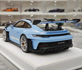 [Henson & Heaven] 1:18 Porsche 2023 992.1 GT3 RS Blue Model Car Resin