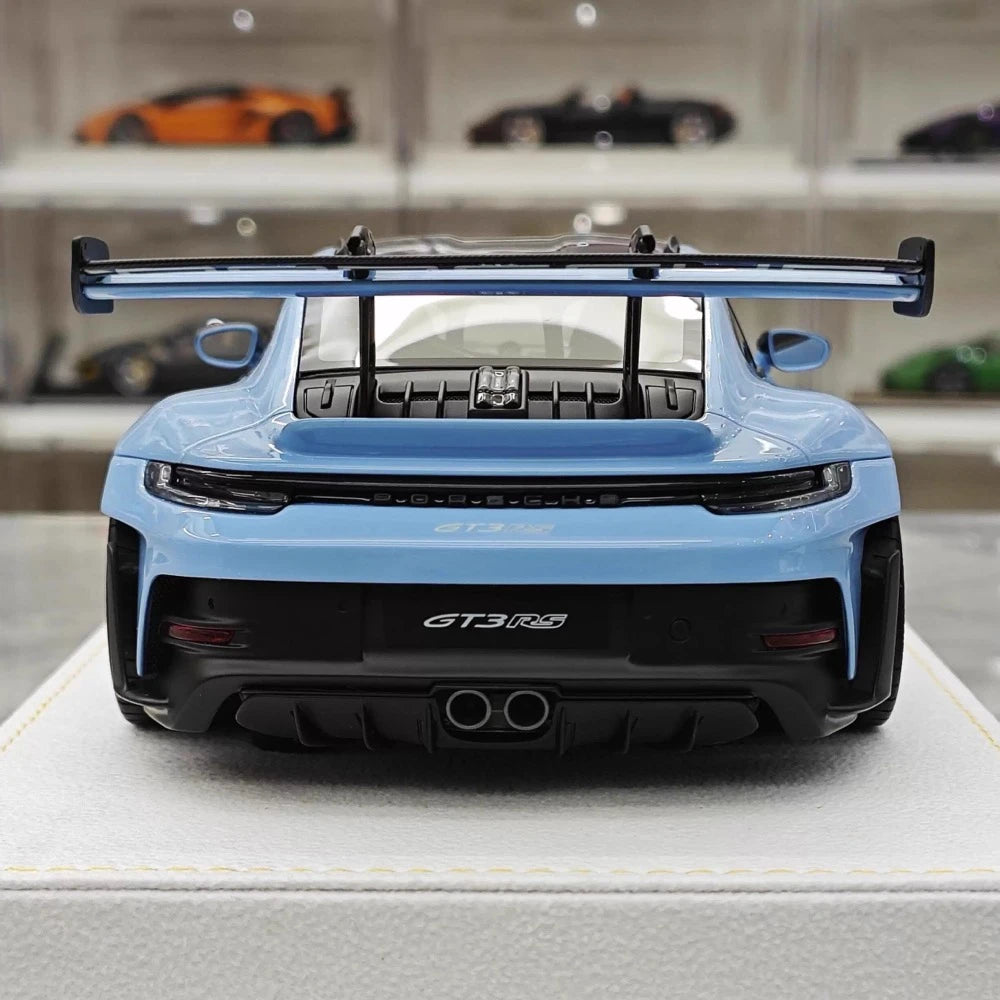 [Henson & Heaven] 1:18 Porsche 2023 992.1 GT3 RS Blue Model Car Resin