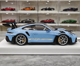 [Henson & Heaven] 1:18 Porsche 2023 992.1 GT3 RS Blue Model Car Resin