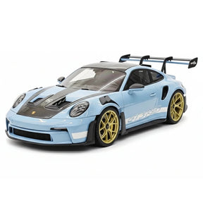 [Henson & Heaven] 1:18 Porsche 2023 992.1 GT3 RS Light Blue Model Car Resin