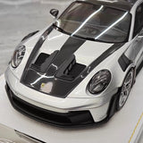 [Henson & Heaven] 1:18 Porsche 2023 992.1 GT3 RS argent voiture miniature Resin