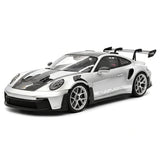 [Henson & Heaven] 1:18 Porsche 2023 992.1 GT3 RS argent voiture miniature Resin