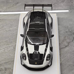 [Henson & Heaven] 1:18 Porsche 2023 992.1 GT3 RS Silver Model Car Resin