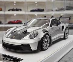 [Henson & Heaven] 1:18 Porsche 2023 992.1 GT3 RS Silver Model Car Resin