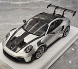 [Henson & Heaven] 1:18 Porsche 2023 992.1 GT3 RS argent voiture miniature Resin